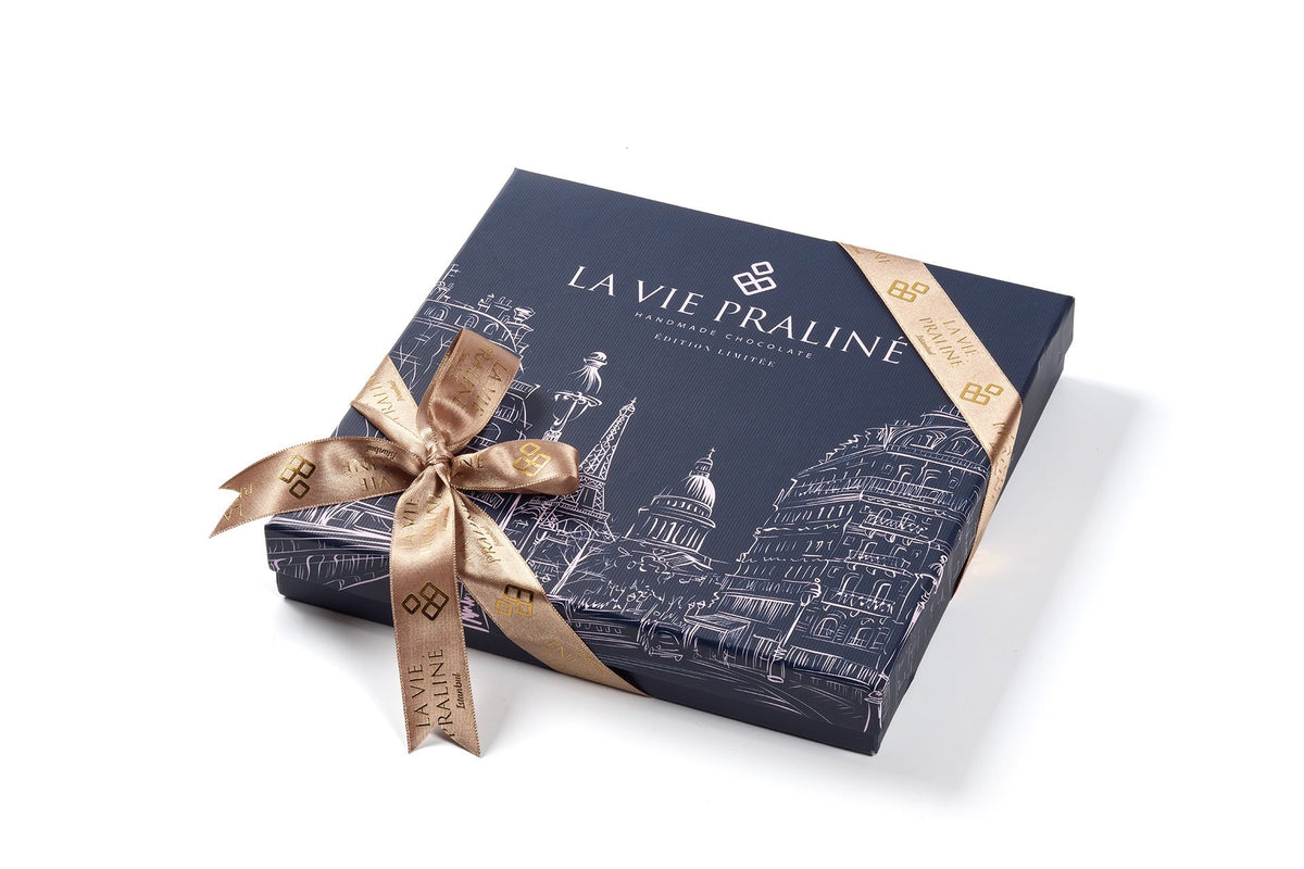 La Vie Praline Édition Limitée Special çikolata kutusu, yakın detay