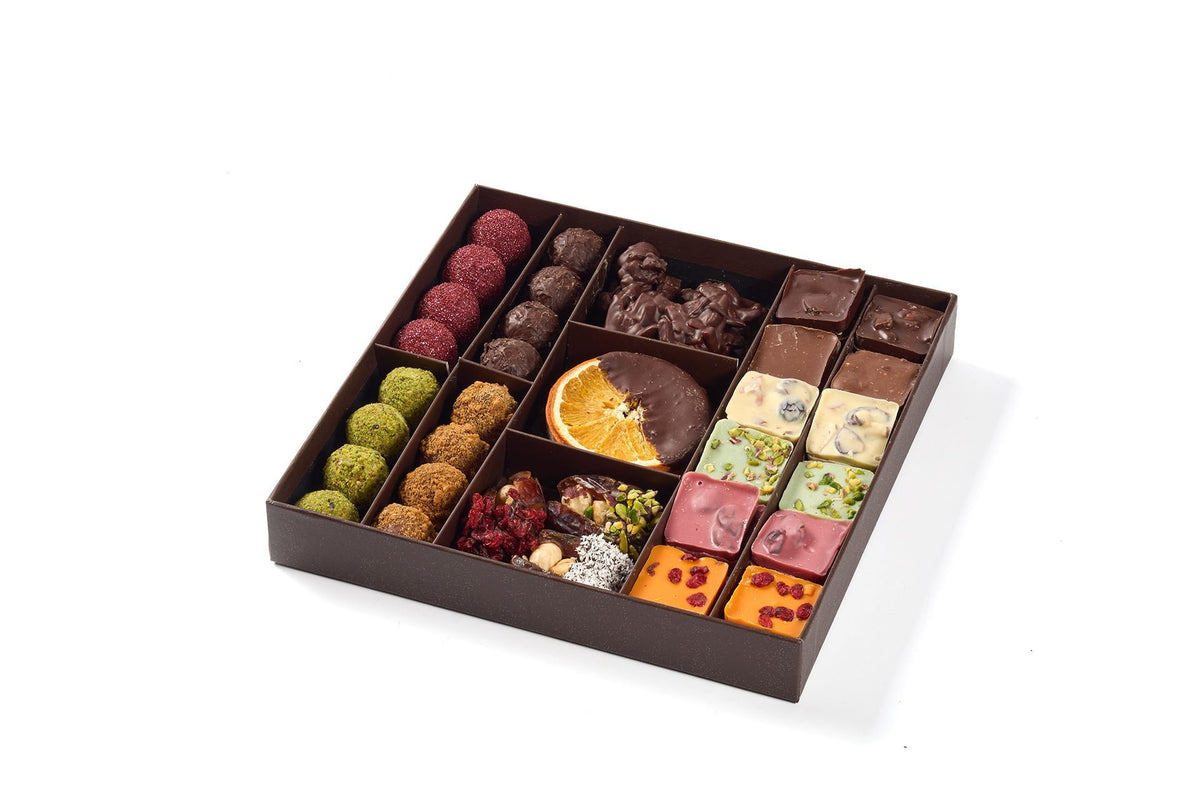 La Vie Praline royal box çikolata kutusu iç görünüm